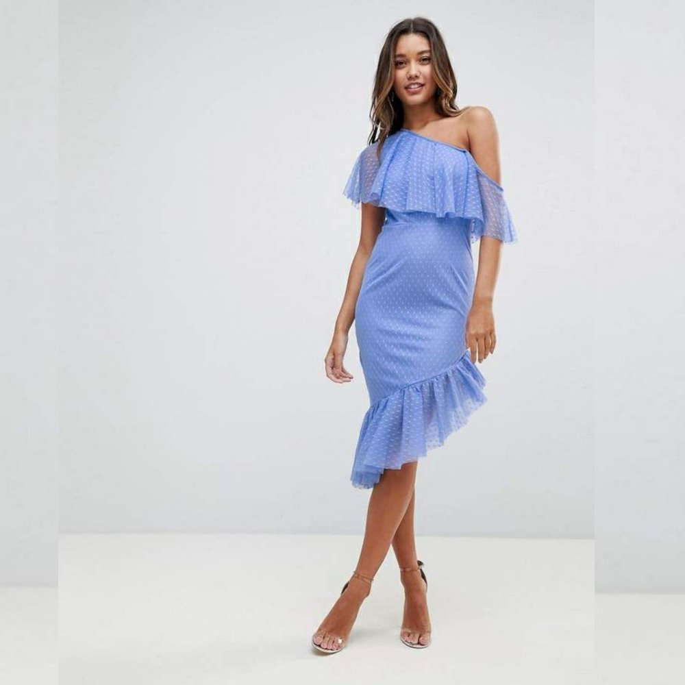 One Shoulder Asymmetrical Dress